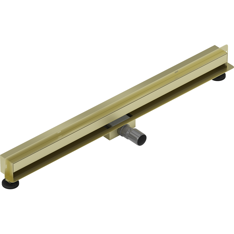 Mexen Flat Wall wandlinearer Abfluss 2-in-1 90 cm, gebürstet gold - 1A30090