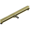Mexen Flat Wall Wandlinienablauf 2-in-1 100 cm, gebürstetes Gold - 1A30100