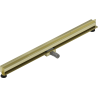 Mexen Flat Wall lineare Wandablauf 2-in-1 110 cm, gebürstetes Gold - 1A30110