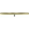 Mexen Flat Wall lineare Wandablauf 2-in-1 110 cm, gebürstetes Gold - 1A30110