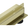 Mexen Flat Wall wandbündiger Linienablauf 2in1 120 cm, gebürstet gold - 1A30120