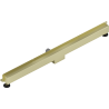 Mexen Flat Wall wandbündiger Linienablauf 2in1 120 cm, gebürstet gold - 1A30120