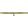 Mexen Flat Wall wandbündiger Linienablauf 2in1 120 cm, gebürstet gold - 1A30120