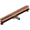 Mexen Flat Wall wandbündige Linienentwässerung 2-in-1 60 cm, Roségold - 1630060