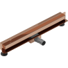 Mexen Flat Wall Wandlinearablauf 2-in-1 70 cm, Roségold - 1630070