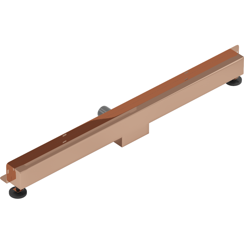 Mexen Flat Wall Wand-linearablauf 2-in-1 80 cm, Roségold - 1630080