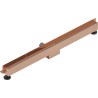 Mexen Flat Wall Wand-linearablauf 2-in-1 80 cm, Roségold - 1630080