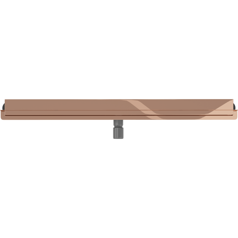 Mexen Flat Wall Wand-linearablauf 2-in-1 80 cm, Roségold - 1630080
