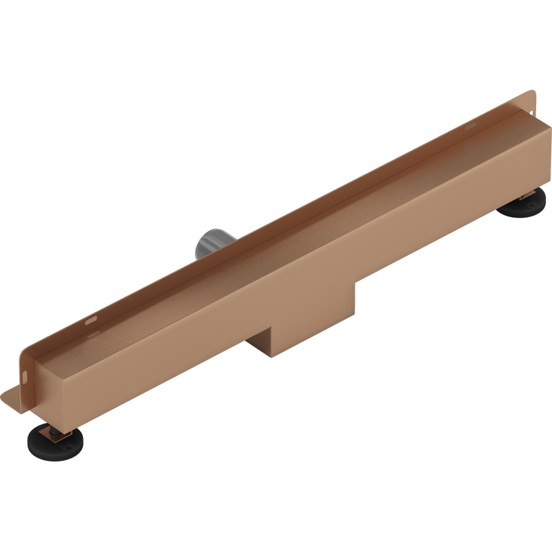 Mexen Flat Wall Wandlinienablauf 2-in-1 50 cm, gebürstetes Kupfer - 1C30050