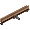 Mexen Flat Wall Wandlinienablauf 2-in-1 50 cm, gebürstetes Kupfer - 1C30050