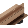 Mexen Flat Wall Wand Linearablauf 2-in-1 60 cm, gebürstetes Kupfer - 1C30060