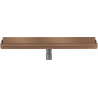 Mexen Flat Wall wandmontierter Linienablauf 2-in-1 70 cm, gebürstetes Kupfer - 1C30070