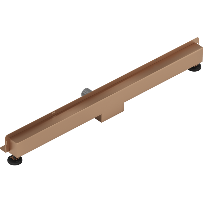 Mexen Flat Wall Wandlinienablauf 2-in-1 80 cm, gebürstetes Kupfer - 1C30080