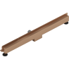 Mexen Flat Wall Wandlinienablauf 2-in-1 80 cm, gebürstetes Kupfer - 1C30080