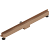 Mexen Flat Wall Wandbündige Linienablauf 2-in-1 90 cm, gebürstetes Kupfer - 1C30090