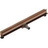 Mexen Flat Wall Wandbündige Linienablauf 2-in-1 90 cm, gebürstetes Kupfer - 1C30090