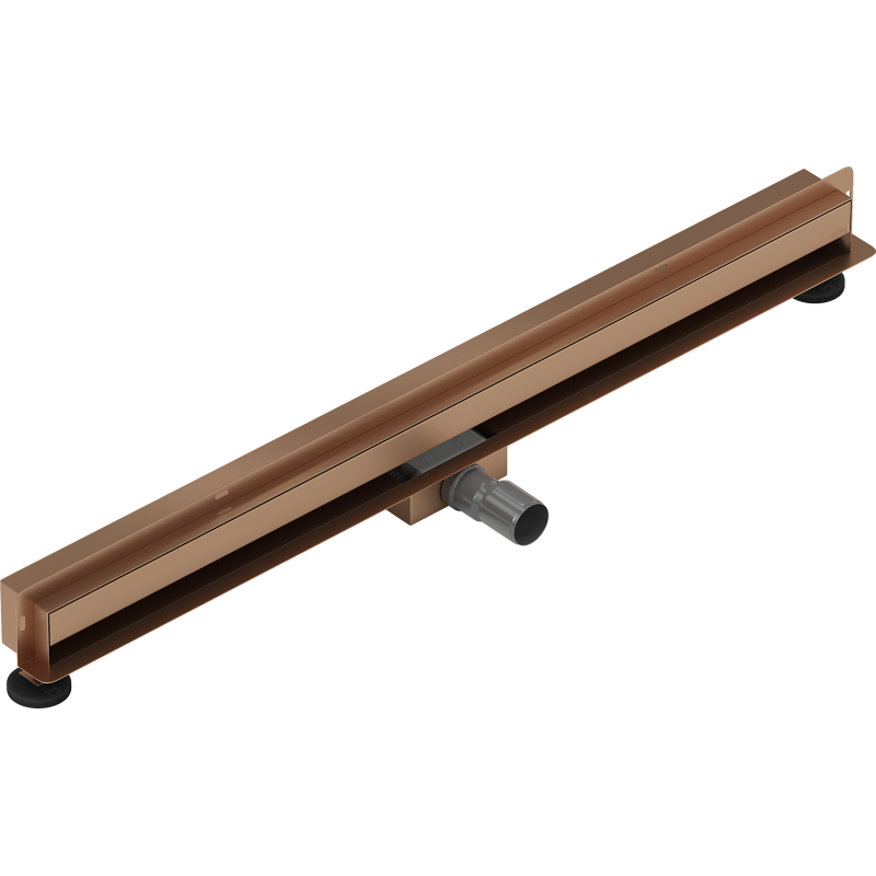 Mexen Flat Wall Wandlinienabfluss 2-in-1 100 cm, gebürstetes Kupfer - 1C30100
