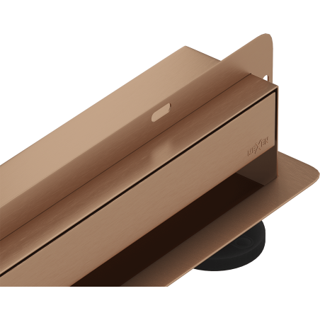 Mexen Flat Wall Wandlinienablauf 2in1 110 cm, gebürstetes Kupfer - 1C30110