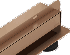 Mexen Flat Wall Wandlinienablauf 2in1 110 cm, gebürstetes Kupfer - 1C30110