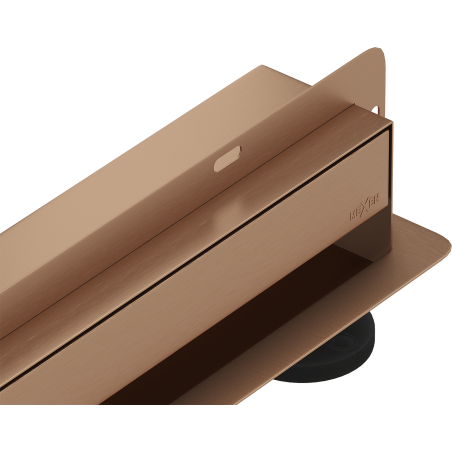Mexen Flat Wall Linienwandablauf 2-in-1 120 cm, gebürstetes Kupfer - 1C30120