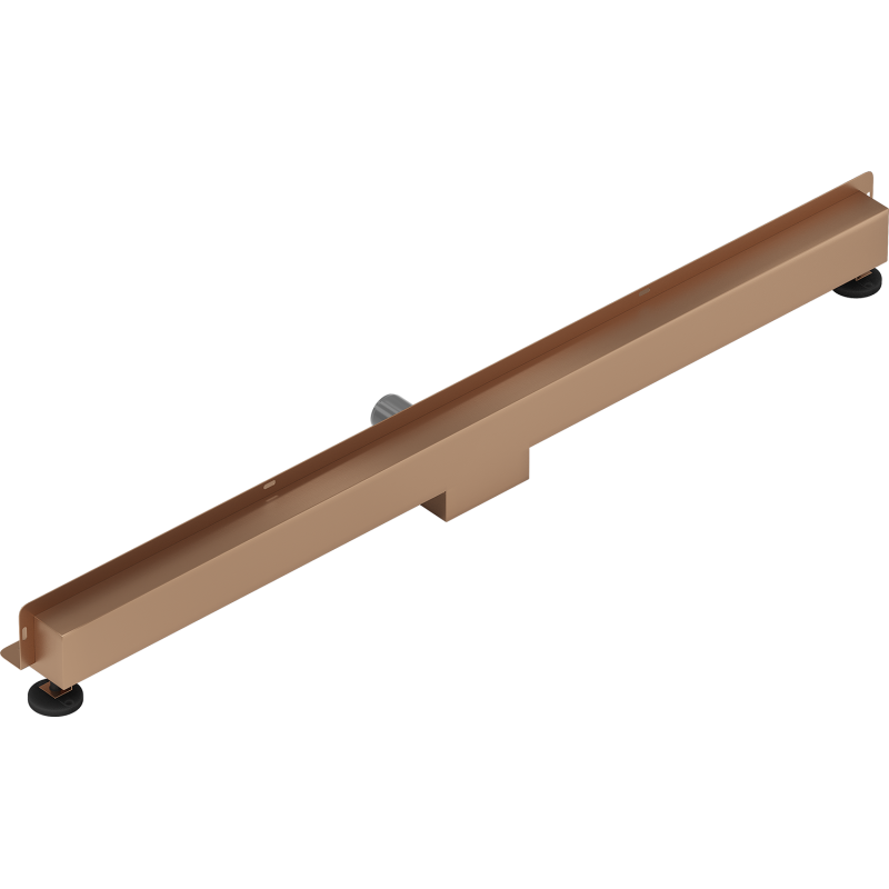 Mexen Flat Wall Linienwandablauf 2-in-1 120 cm, gebürstetes Kupfer - 1C30120