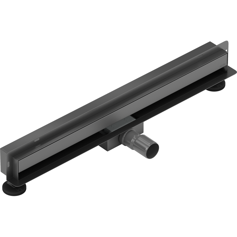 Mexen Flat Wall Wandlinienablauf 2-in-1 50 cm, gun grey gebürstet - 1E30050