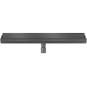 Mexen Flat Wall Wandlinienablauf 2-in-1 50 cm, gun grey gebürstet - 1E30050