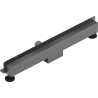 Mexen Flat Wall Wandlinienablauf 2-in-1 60 cm, gebürstet Gun Grau - 1E30060