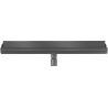 Mexen Flat Wall Wandlinienablauf 2-in-1 60 cm, gebürstet Gun Grau - 1E30060