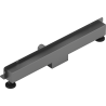 Mexen Flat Wall Wandlinienablauf 2-in-1 70 cm, gun gray gebürstet - 1E30070