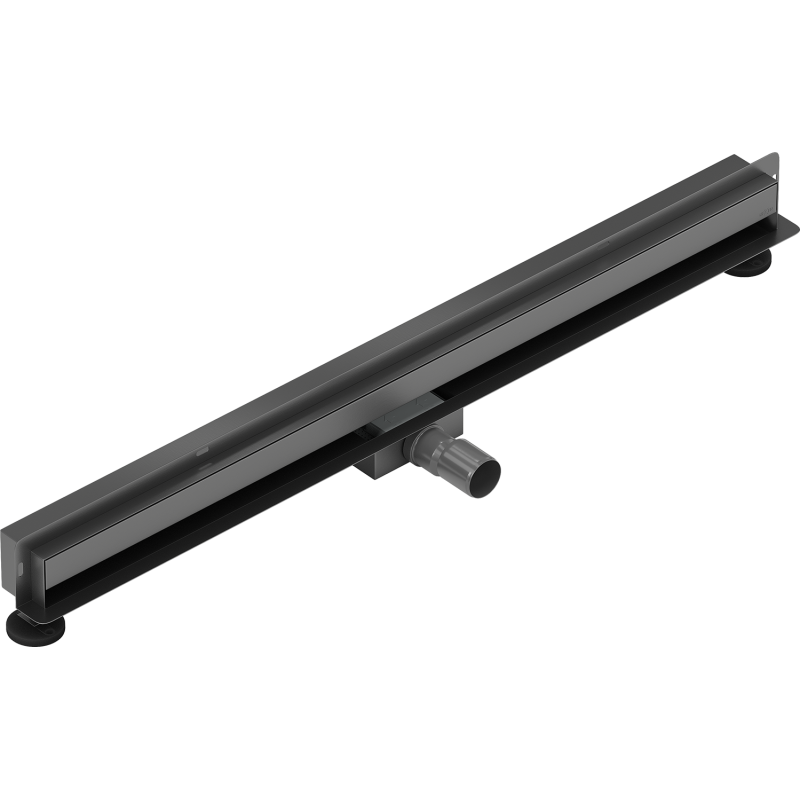Mexen Flat Wall Wand-Linienablauf 2-in-1 80 cm, gebürstetes Gun Gray - 1E30080