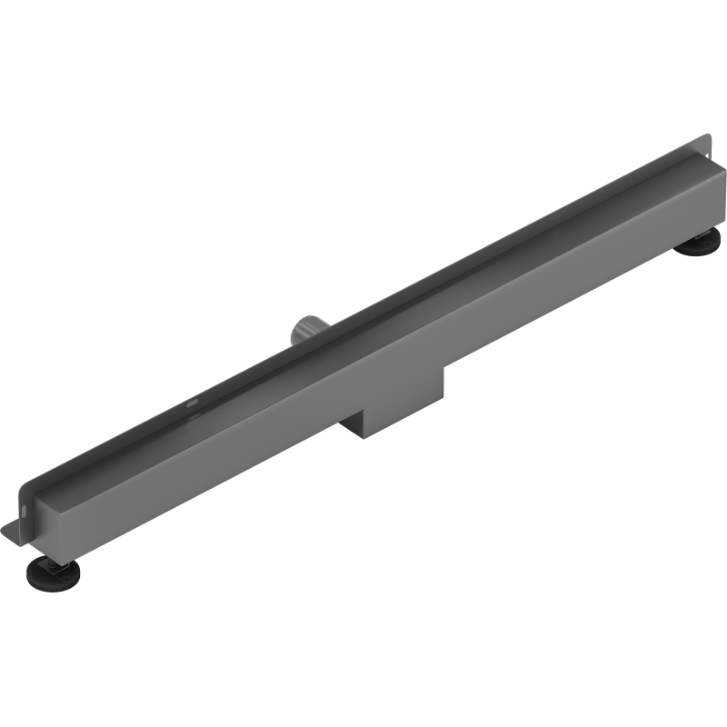 Mexen Flat Wall wandmontierter Linienablauf 2-in-1 90 cm, gebürstetes Gun Gray - 1E30090