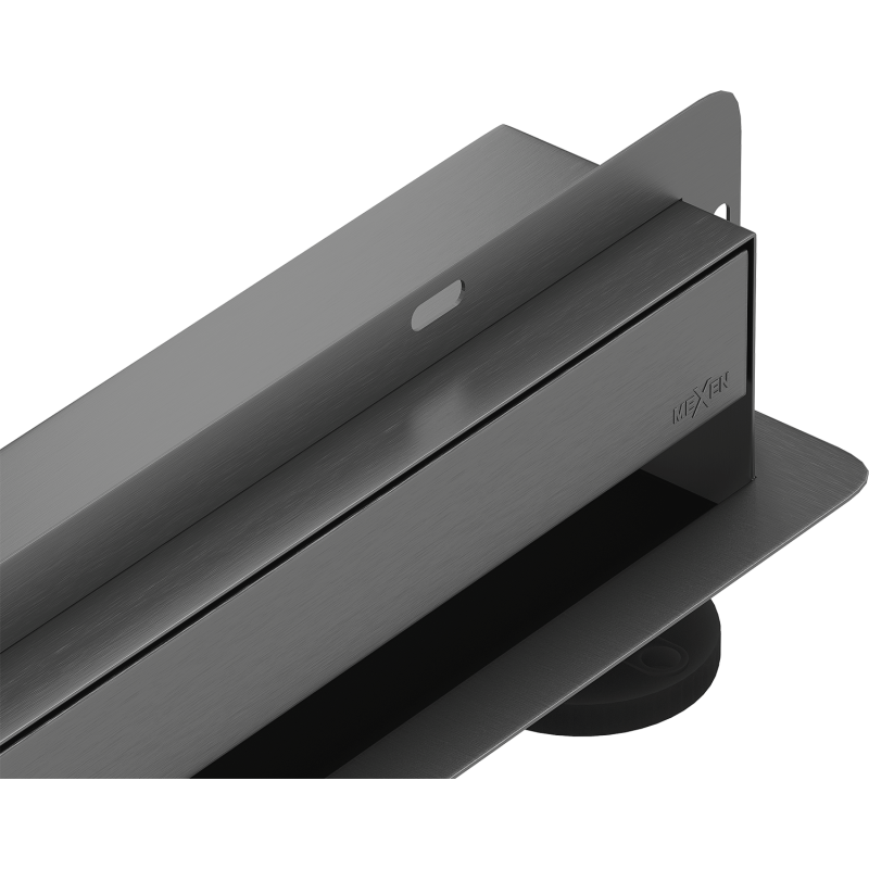 Mexen Flat Wall Wand-Linienablauf 2-in-1 100 cm, gebürstetes Gun Gray - 1E30100