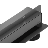 Mexen Flat Wall Wandseitige 2-in-1-Linienentwässerung 110 cm, gebürstetes Gun Grey - 1E30110