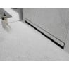 Mexen Flat Wall Wandseitige 2-in-1-Linienentwässerung 110 cm, gebürstetes Gun Grey - 1E30110
