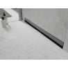 Mexen Flat Wall Wandseitige 2-in-1-Linienentwässerung 110 cm, gebürstetes Gun Grey - 1E30110