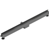 Mexen Flat Wall Wandseitige 2-in-1-Linienentwässerung 110 cm, gebürstetes Gun Grey - 1E30110