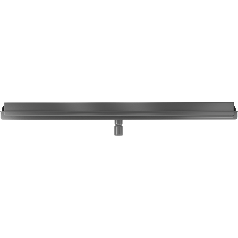 Mexen Flat Wall Wandseitige 2-in-1-Linienentwässerung 110 cm, gebürstetes Gun Grey - 1E30110