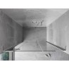 Mexen Mist-H L Duschpendeltür links 155 cm, transparent, Chrom - 8A5L-155-001-01-00-L