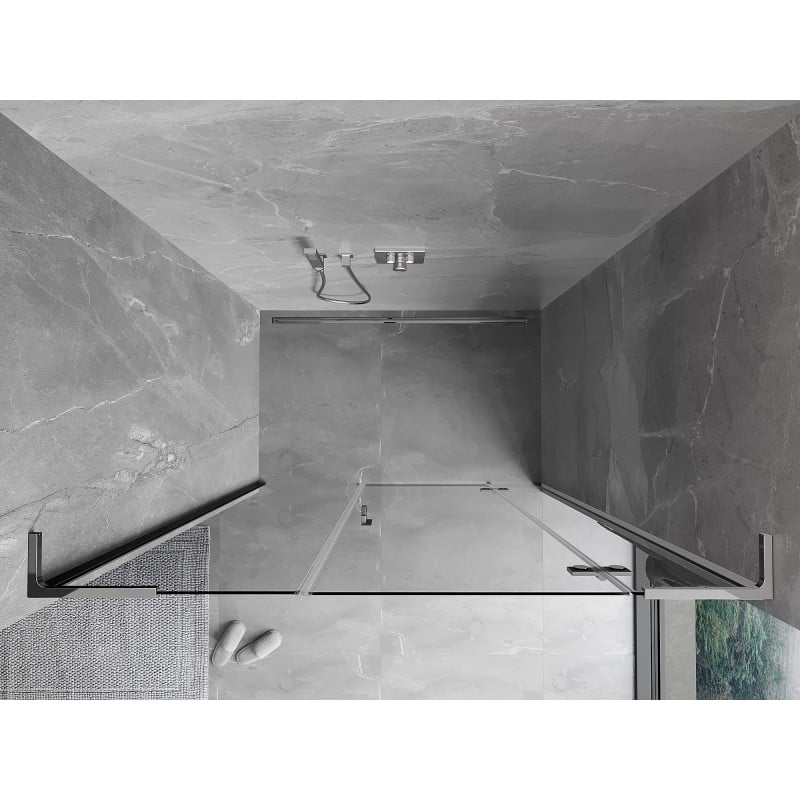 Mexen Mist-H L Duschabtrennung, rechts öffnend 120 cm, transparent, Chrom - 8A5L-120-001-01-00-P