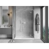 Mexen Mist-H L Duschkabinentür, schwenkbar, rechts, 150 cm, transparent, Chrom - 8A5L-150-001-01-00-P