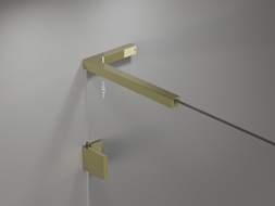 Mexen L-förmiges Halterungskit für Tür- und Duschwände 6-8 mm, gold - 830-12-50
