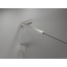 Mexen L-Winkelhalterungssatz für Duschwände und -türen 6-8 mm, gebürsteter Nickel - 830-12-97