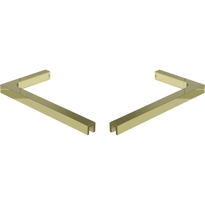 Mexen L-förmiges Halterungskit für Tür- und Duschwände 6-8 mm, gold - 830-12-50