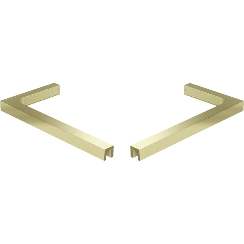 Mexen Uni-L1 Set aus L-Winkelhaltern für Duschtüren und Duschwände 6–8 mm, gebürstetes Gold - 830-12-55