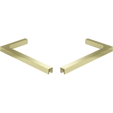 Mexen Uni-L1 Set aus L-Winkelhaltern für Duschtüren und Duschwände 6–8 mm, gebürstetes Gold - 830-12-55