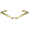 Mexen Uni-L1 Set aus L-Winkelhaltern für Duschtüren und Duschwände 6–8 mm, gebürstetes Gold - 830-12-55