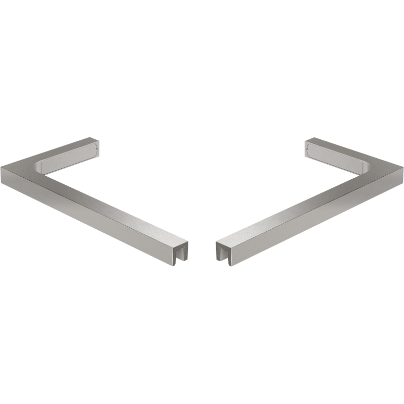 Mexen L-Winkelhalterungssatz für Duschwände und -türen 6-8 mm, gebürsteter Nickel - 830-12-97