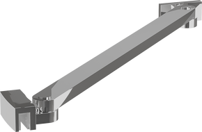 Mexen schräger Halter für Duschwände und -türen 6-8 mm, Chrom - 830-09-01