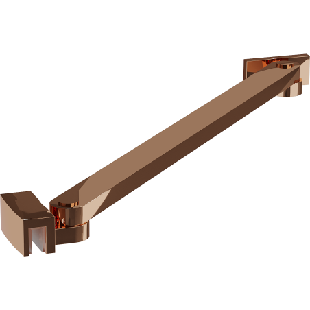 Mexen Uni-S Schräger Halter für Duschtüren und Duschabtrennungen 6–8 mm, Roségold - 830-09-60